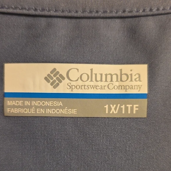 Columbia Silver Sleeveless Tank Top with Abstract Leaf Design - Picture 5 of 6